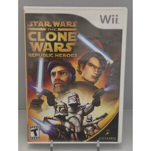 Star Wars The Clone Wars: Republic Heroes - Nintendo Wii - Complete (CIB) Tested